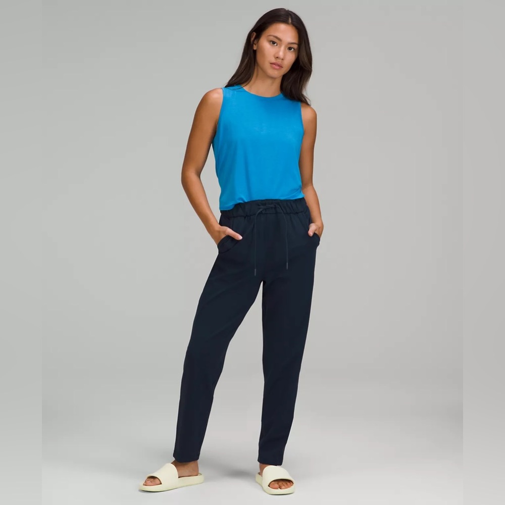 Lululemon Keep Moving Stretch High-Rise Pant 7/8 Length True Navy